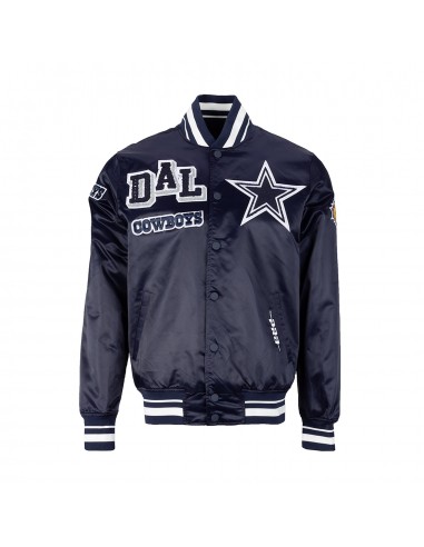 Cowboys Mash Up Satin Jacket - Mens de technologie