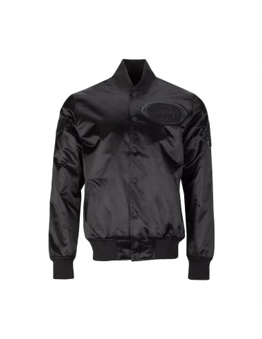 Niners Triple Black Satin Jacket - Mens basket pas cher